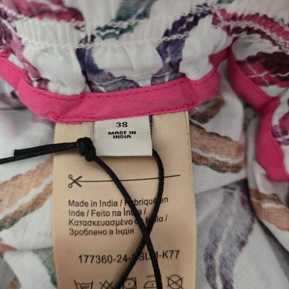 NWT Scotch & Soda Women Sz M 100% Cotton Starfish Shirt Short Set Coastal Light - Picture 10 of 16